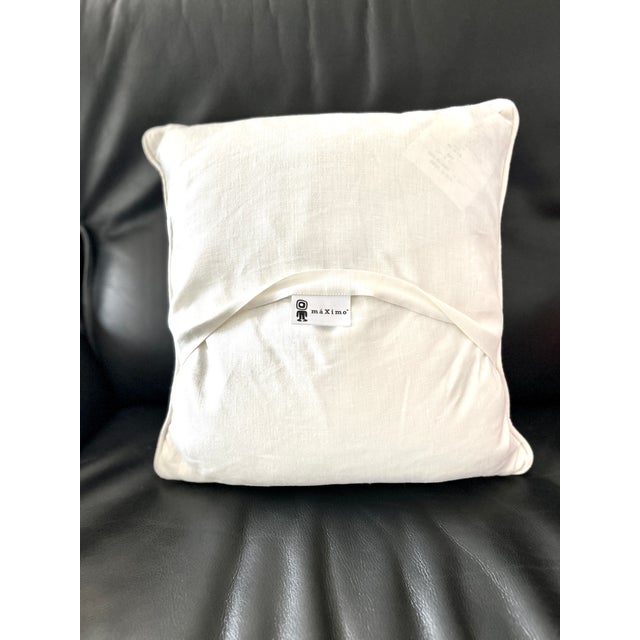 Early 2000s Maximo Alexander Girard "House" & "Moon" 17 X 17 Linen Pillows - Pair For Sale - Image 10 of 13