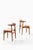 Cowhorn Dining Chairs in Fabric, Oak and Teak attributed to Knud Færch, 1969, Set of 6 For Sale - Image 6 of 9