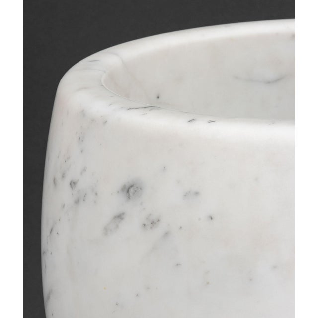 Early 21st Century Sophie LaFont White Marble Vase For Sale - Image 5 of 9