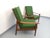 Wood Vintage Scandinavian Chairs in Teak and Green Fabric, 1960s, Set of 2 For Sale - Image 7 of 18