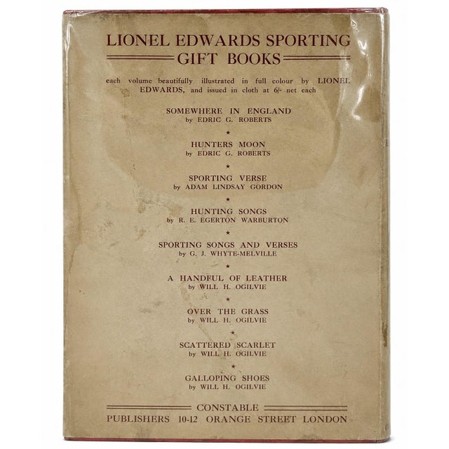 Hunting Songs r.e. Egerton Warburton 1925 Hardcover Lionel Edwards Sporting Book For Sale - Image 10 of 13