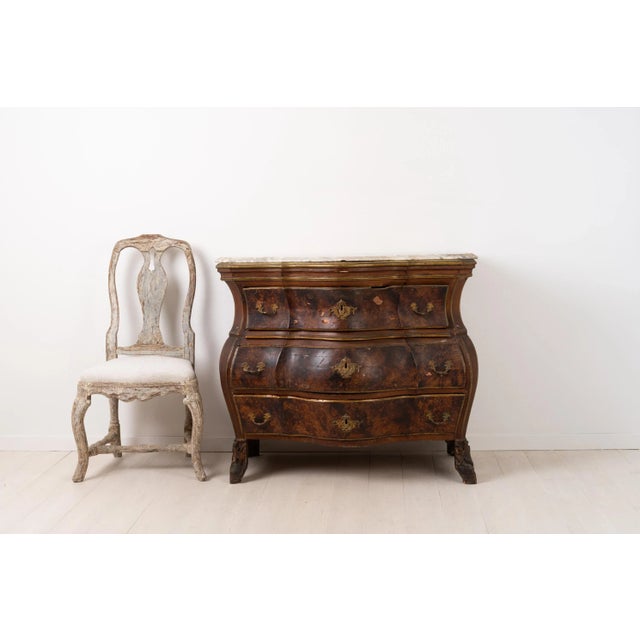 Rococo 18th Century Swedish Rococo Chest of Drawers For Sale - Image 3 of 14