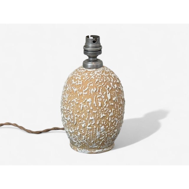 Art Deco Jean Besnard, French Art Deco, Ceramic, Table Lamp, France, 1960s For Sale - Image 3 of 10