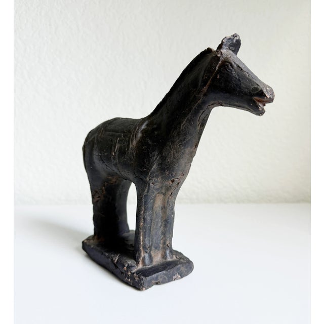 1960s 1960s Chinese Terra Cotta Warrior Horse Statue For Sale - Image 5 of 8