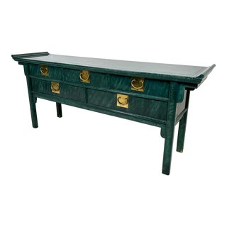 Vintage Century Furniture Pagoda Console Buffet Table For Sale