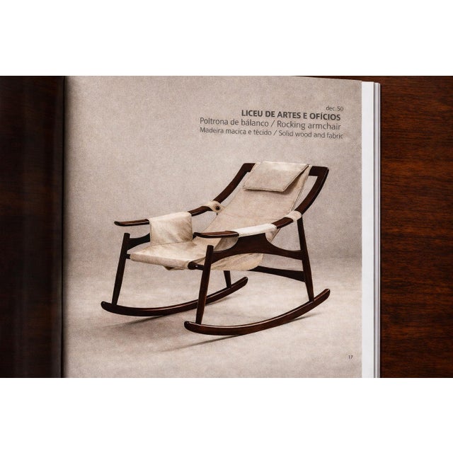 Rocking Chair in Rosewood & Leather, Liceu De Artes, 1960s For Sale - Image 15 of 15