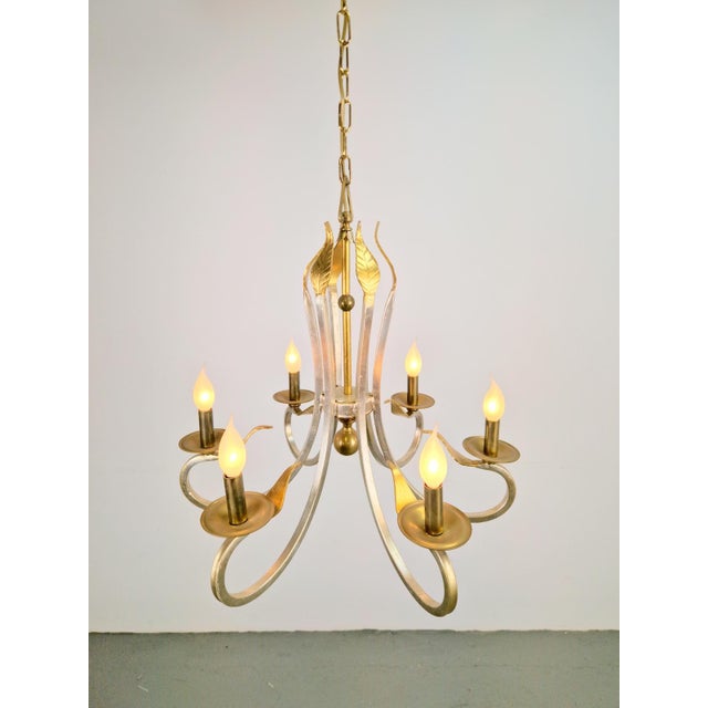 Chandelier from Solari SRL Florence, Italy, 1980s For Sale - Image 11 of 18