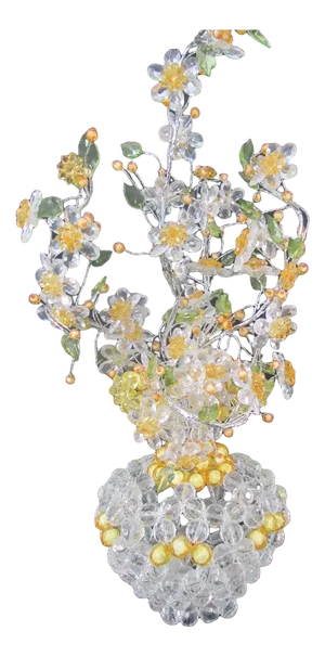 Vintage Vase and Pearl Bouquet