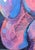 Blue Cecilia Beaven Contemporary Abstract Pink and Blue Toned Biomorphic Rabbit Figure Painting, 2021 For Sale - Image 8 of 12