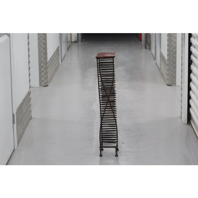 Contemporary Wrought Iron CD Holder, 1990s For Sale - Image 3 of 9