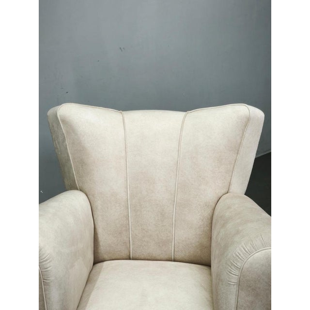 Brown Italian Beech Lounge Chair, 1950s For Sale - Image 8 of 16