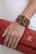 Late 20th Century Bochic ‘Capri’ Vintage Sapphire, Ruby & Emerald Cuff In 18K Gold & Silver For Sale - Image 5 of 13