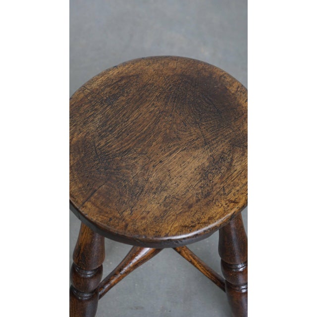 Antique English Stool, 1800s For Sale - Image 5 of 11