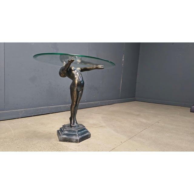 Vintage Art Deco Side Table, 1970s For Sale - Image 3 of 10