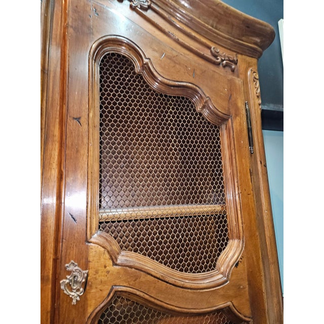 1950s 1950s - Country French Louis XV Secretary Bookcase - Hutch - Bar Cabinet For Sale - Image 5 of 12