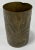Vintage brass trench art vase vessel featuring hand-carved floral design on large artillery shell. Likely of French origin...