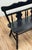 Black Vintage Black Early American Style Carved Wood Bench For Sale - Image 8 of 12