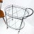 Mid-Century Modern Oval Mid-Century Modern Black Lacquer Serving Bar Tea Cart For Sale - Image 3 of 13