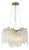 Aloadecor Antique Brass Branch Crystal Chandelier For Sale
