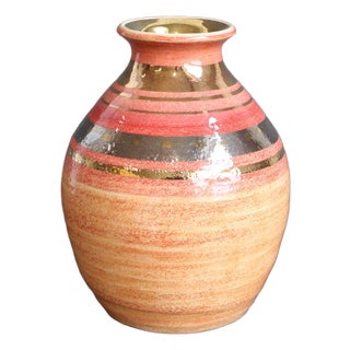 Vintage French Decorative Ceramic Vase by Georges Pelletier, 1970s For Sale