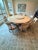 1990s Large Round Kitchen Table With 8 Chairs For Sale - Image 5 of 13