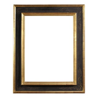 20th Century Tuscan Lacquered, Gilded and Painted Frame, 1960s For Sale
