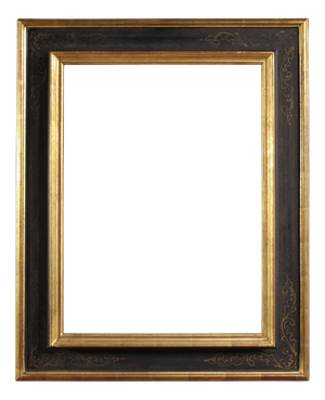 20th Century Tuscan Lacquered, Gilded and Painted Frame, 1960s