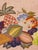 Vintage, Handmade Cornucopia Crewel Artwork For Sale - Image 4 of 7