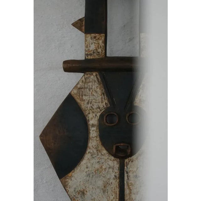 Wood Carved Wood Nafana Bedu Plank Mask, 1950s For Sale - Image 7 of 13