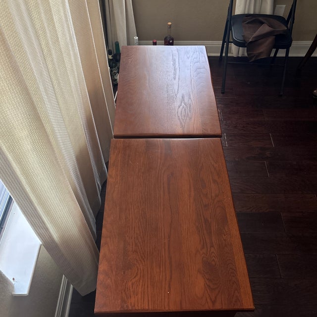 Keller Furniture Co. Solid Oak/Wood Nightstands. For Sale In Austin - Image 6 of 8