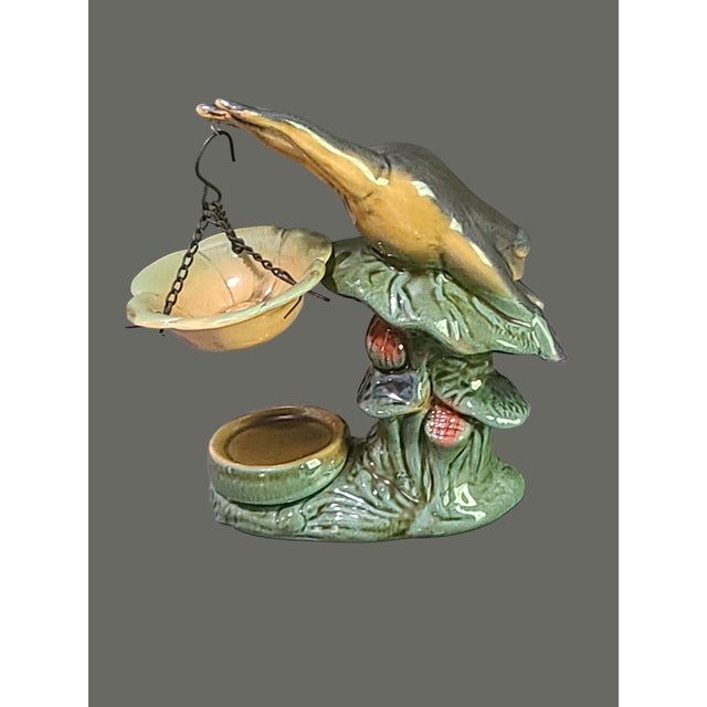 The Majolica Ceramic Frog Incense Scented Oil Burner is a small and contemporary-designed piece made of ceramic, perfect...