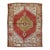 Traditional Red Vintage Turkish Oushak - 3'8" x 4'11" For Sale
