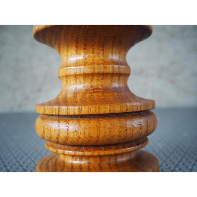Mid-Century Wooden Candleholder, Europe, 1960s For Sale - Image 10 of 13