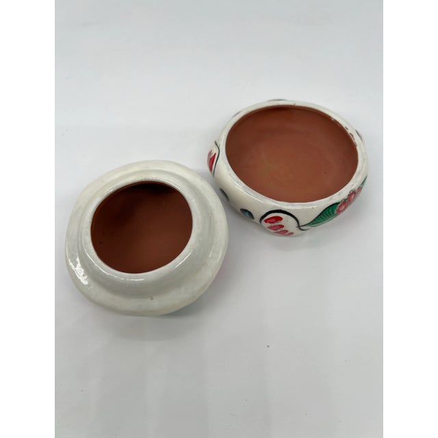 White Terracotta Mexican Folk Art Frog Box For Sale - Image 8 of 9