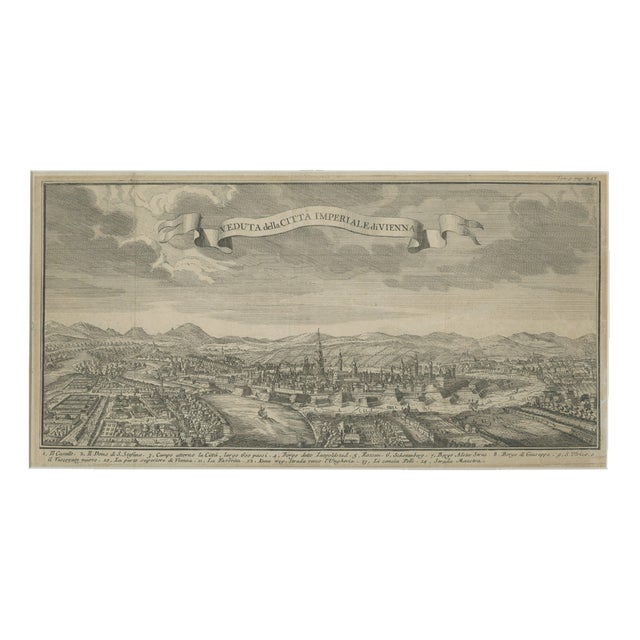 Panoramic View of Vienna, 1740, Paper For Sale