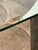 Italian Mid-Century Modern Glass and Metal Coffee Table by G Raimondi, 1970s For Sale In Los Angeles - Image 6 of 9