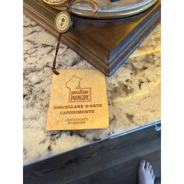 Alabaster Capodimonte Pharmacist For Sale - Image 8 of 11