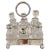 Antique Silver Plated Cruet Set, Set of 7 For Sale - Image 12 of 12