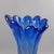 Modern Cobalt Blue and Transparent Spiral Murano Glass Vase, 1980s For Sale - Image 9 of 16