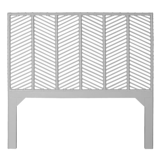 Liam Headboard Queen - Light Gray For Sale
