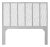 Liam Headboard Queen - Light Gray For Sale