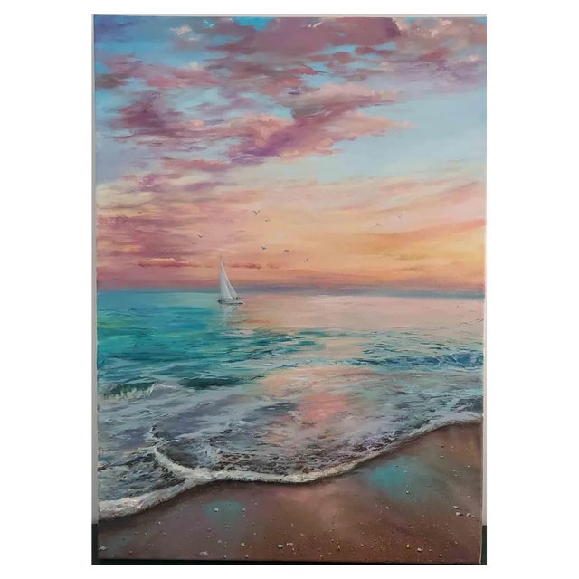 Elena Mardashova, Evening Miracle, Oil on Canvas, 2022 For Sale