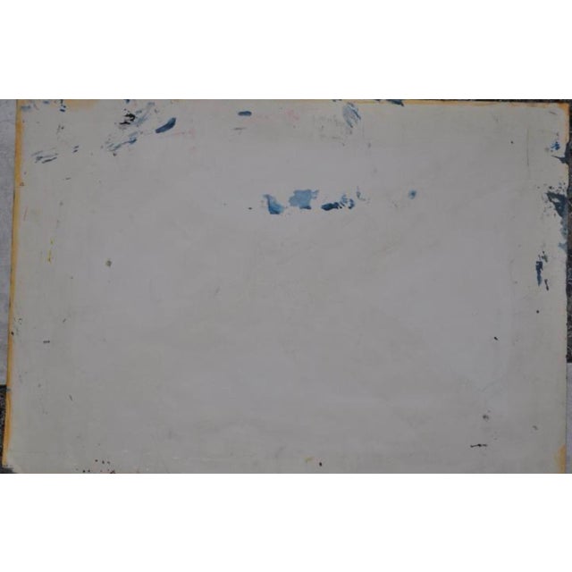 Agustin Alaman, Oil on Carton, 1970, Paper For Sale - Image 3 of 4