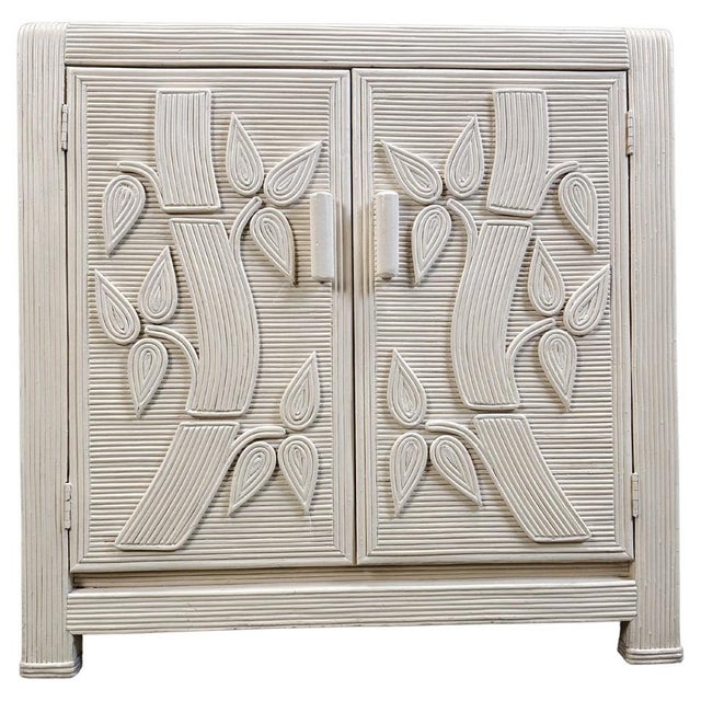 Vintage Tropical Split Reed Cabinet, 1970s For Sale - Image 12 of 12