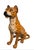 This striking, life-sized ceramic leopard statue captures the essence of mid-century Hollywood Regency and Italian ceramic...