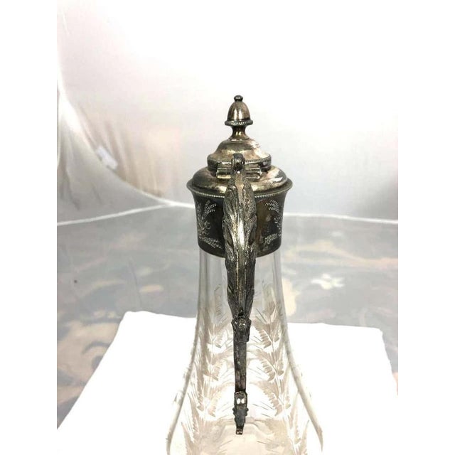 Art Nouveau Silver-Plated Claret Jug, 1900s For Sale - Image 10 of 14