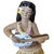Mid 20th Century "Aloha" Hula GirlCeramic Figurine W/ Ukulele and Red Flowers For Sale In Los Angeles - Image 6 of 6