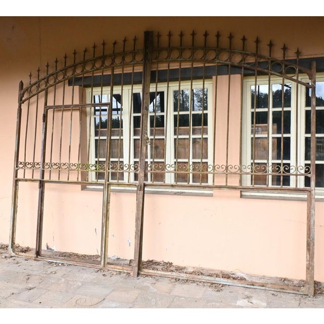 Antique Iron Property Gate For Sale - Image 3 of 15