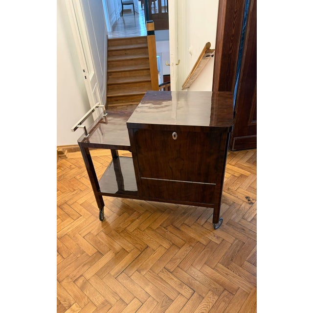 Modern Vintage Polish Art Deco Trolley Bar, 1930s For Sale - Image 3 of 7