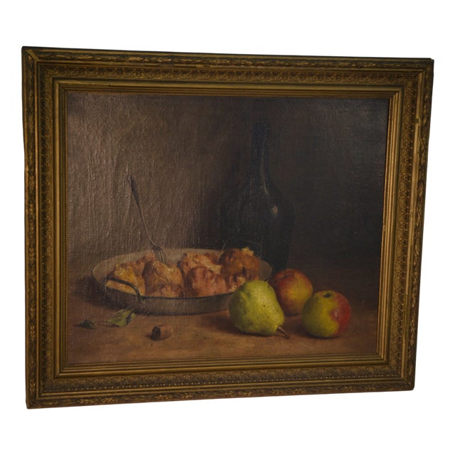 C. Declercq, Still Life, 1893, Oil Painting on Canvas, Framed For Sale
